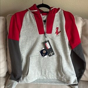 St. Louis Cardinals baseball embroidered angry bird hooded women sweatshirt.